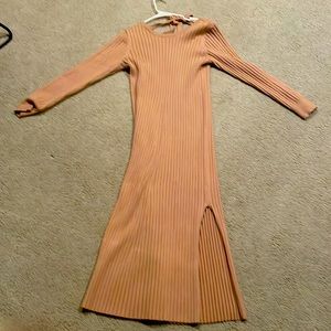 Gorgeous Wayf sweater dress feels like butter.  And reversible!